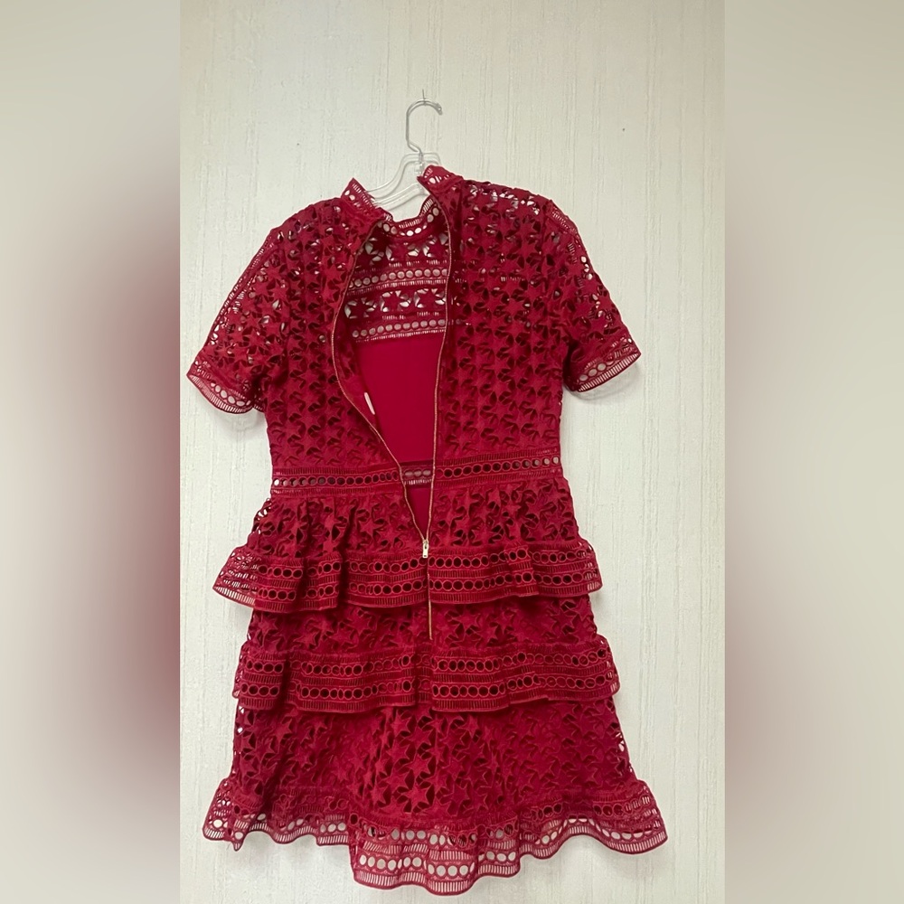 Self Portrait rED SHORT SLEEVE STARS MINI - Picture 5 of 5